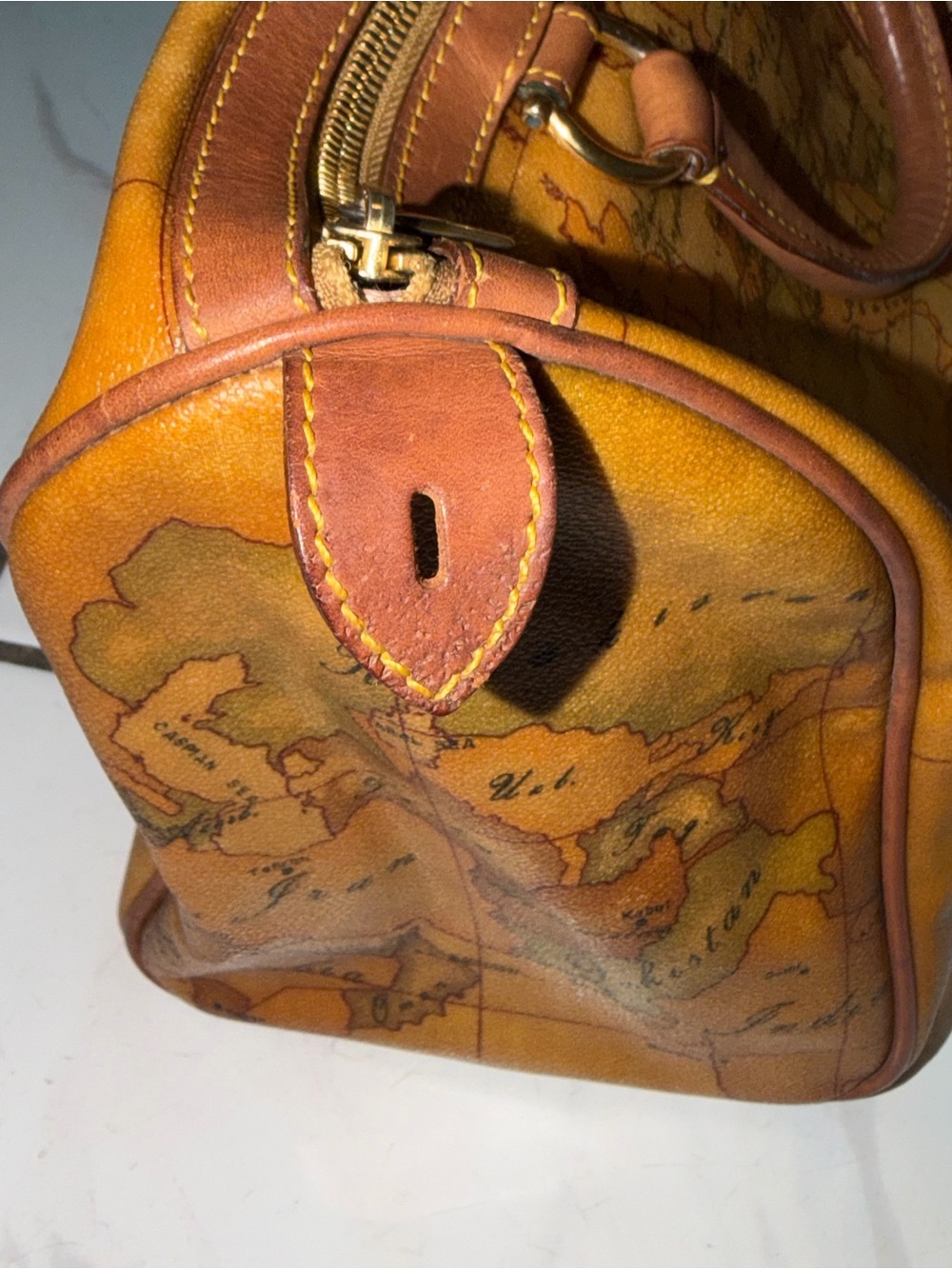 Alviero Martini 1ª Classe Geo Classic Large Boston Bag - Picture 13 of 16